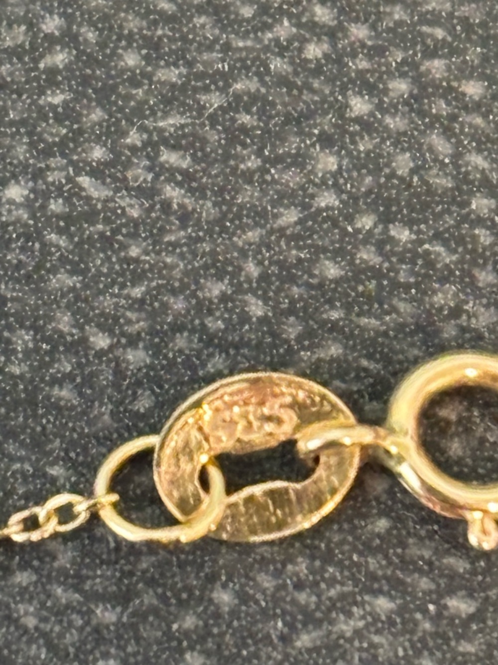 Real Diamond Station Necklace (14k solid gold) - Picture 4 of 7